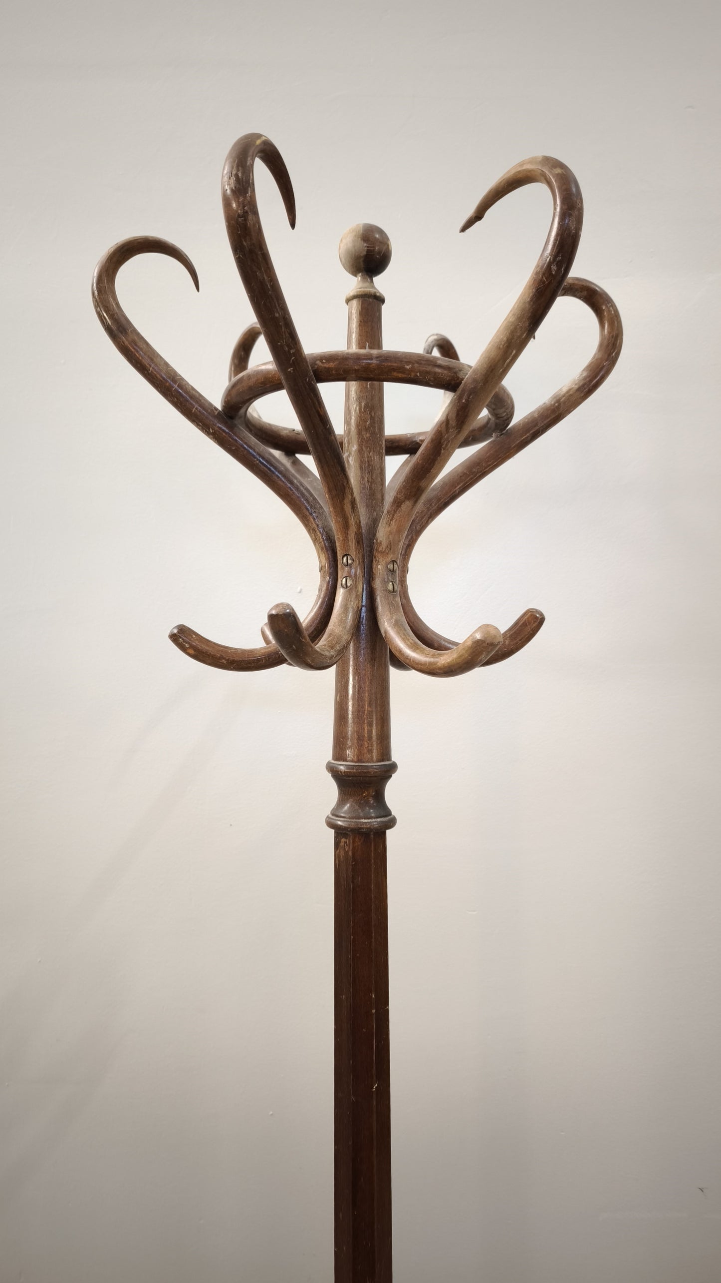 89123 Appendiabiti a piantana stile Thonet con porta ombrelli