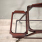 89133 Carrello vintage in legno e vetro