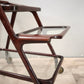 89133 Carrello vintage in legno e vetro