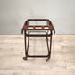 89133 Carrello vintage in legno e vetro