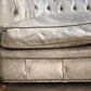 89142 Divano Chester grigio due posti in pelle