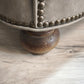 89142 Divano Chester grigio due posti in pelle