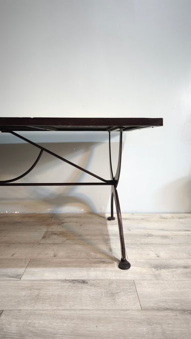 89161 Tavolo da giardino con piano in ferro e piano in mosaico