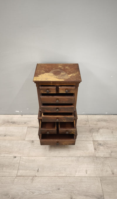 89148 Mobiletto in legno con cassetti