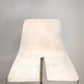 89173 Sgabello Ray-Chair con struttura in metallo e seduta in plastica bianca