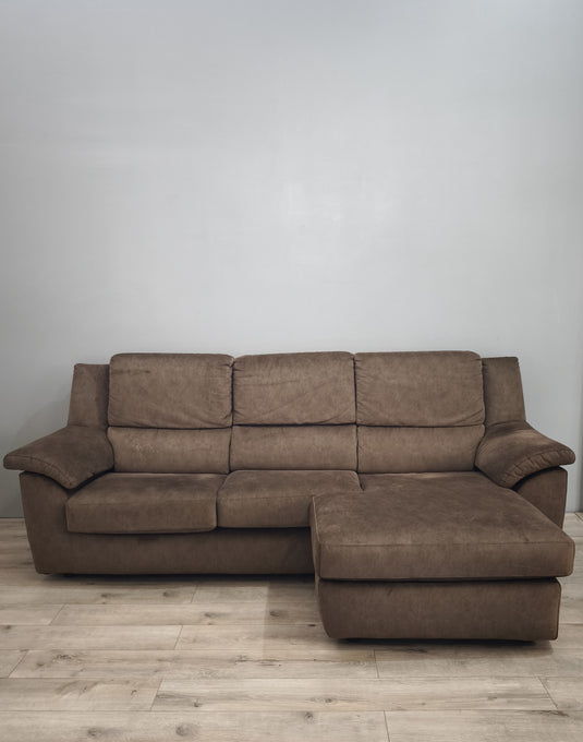 89203 Divano letto 3 posti grigio Poltronesofà con penisola