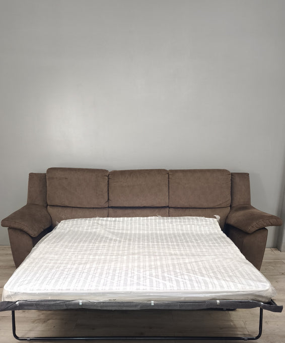 89203 Divano letto 3 posti grigio Poltronesofà con penisola