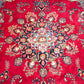 89213 Tappeto Tabriz, Iran, color ciliegia con decorazione a motivo floreale 301cm x 202cm