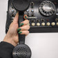 89064 Telefono centralino vintage Siemens nero in bachelite