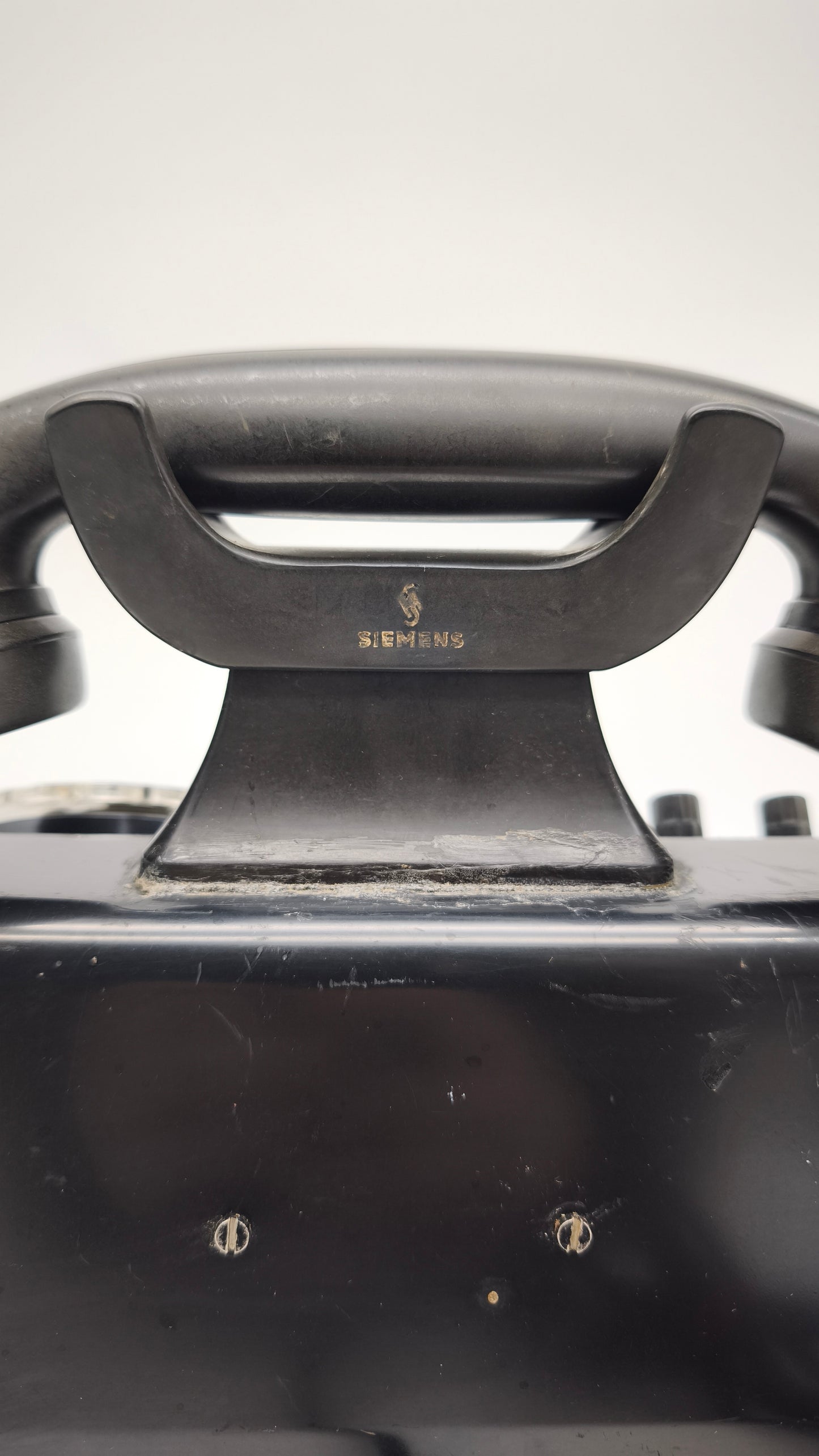 89064 Telefono centralino vintage Siemens nero in bachelite