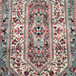 89281 Tappeto in fibra naturale rosa con decorazione a motivo floreale 120cm x 180cm