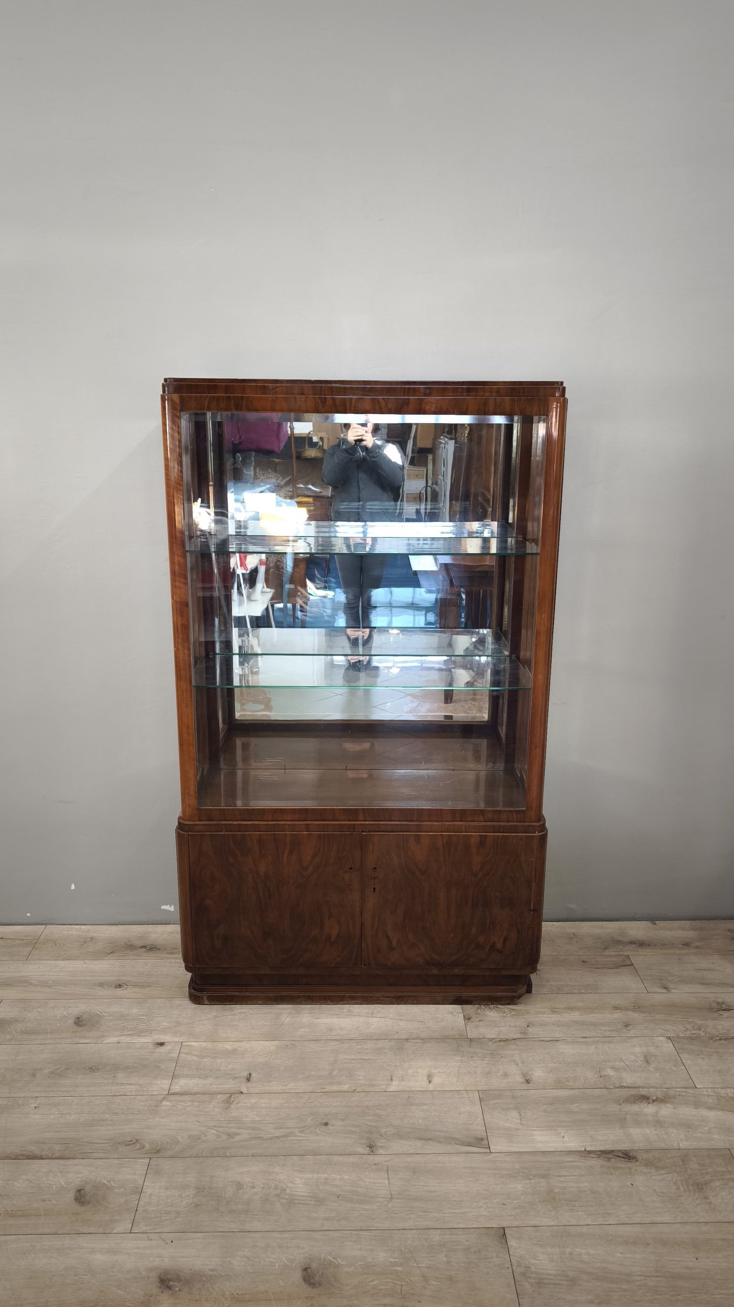 89405 Vetrinetta stile art déco con sportelli laterali