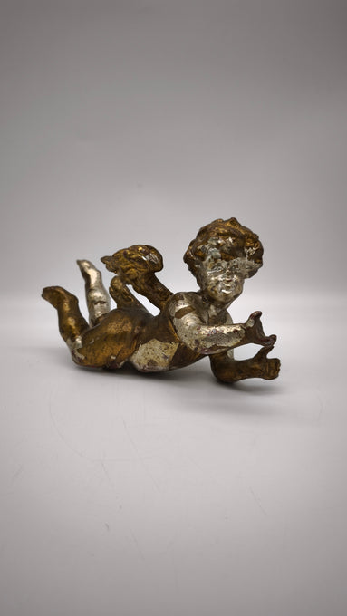 89362 Statuina angioletto in metallo