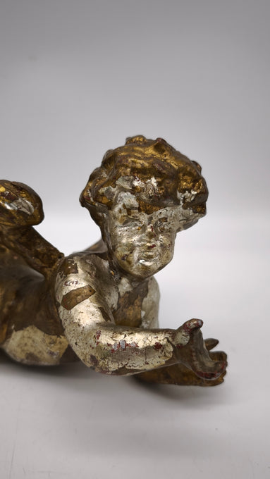 89362 Statuina angioletto in metallo