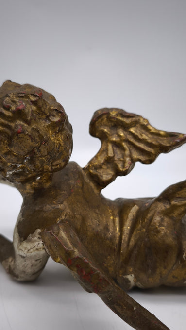 89362 Statuina angioletto in metallo