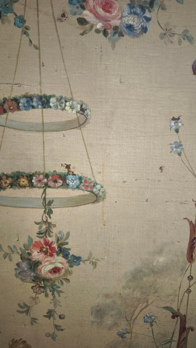 89390 Pannello dipinto con cornice in legno