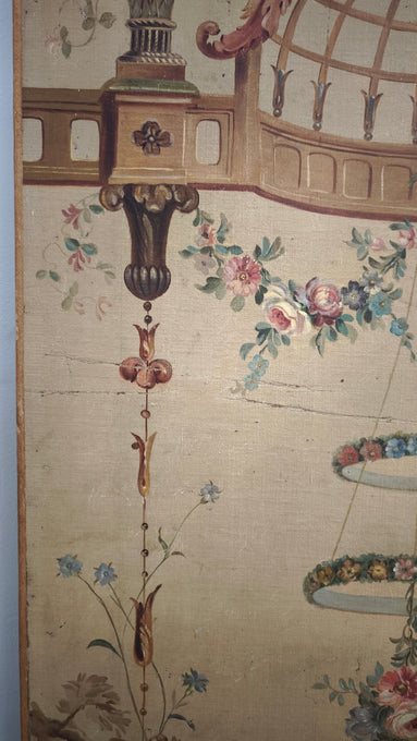 89390 Pannello dipinto con cornice in legno