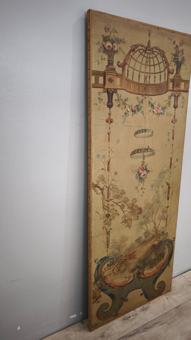 89390 Pannello dipinto con cornice in legno