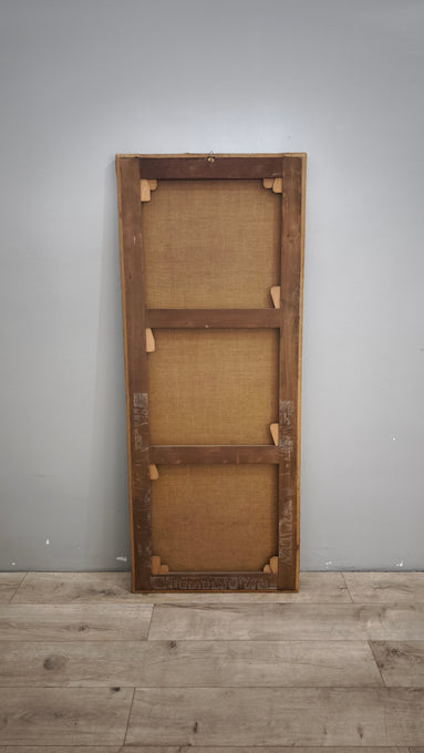 89390 Pannello dipinto con cornice in legno