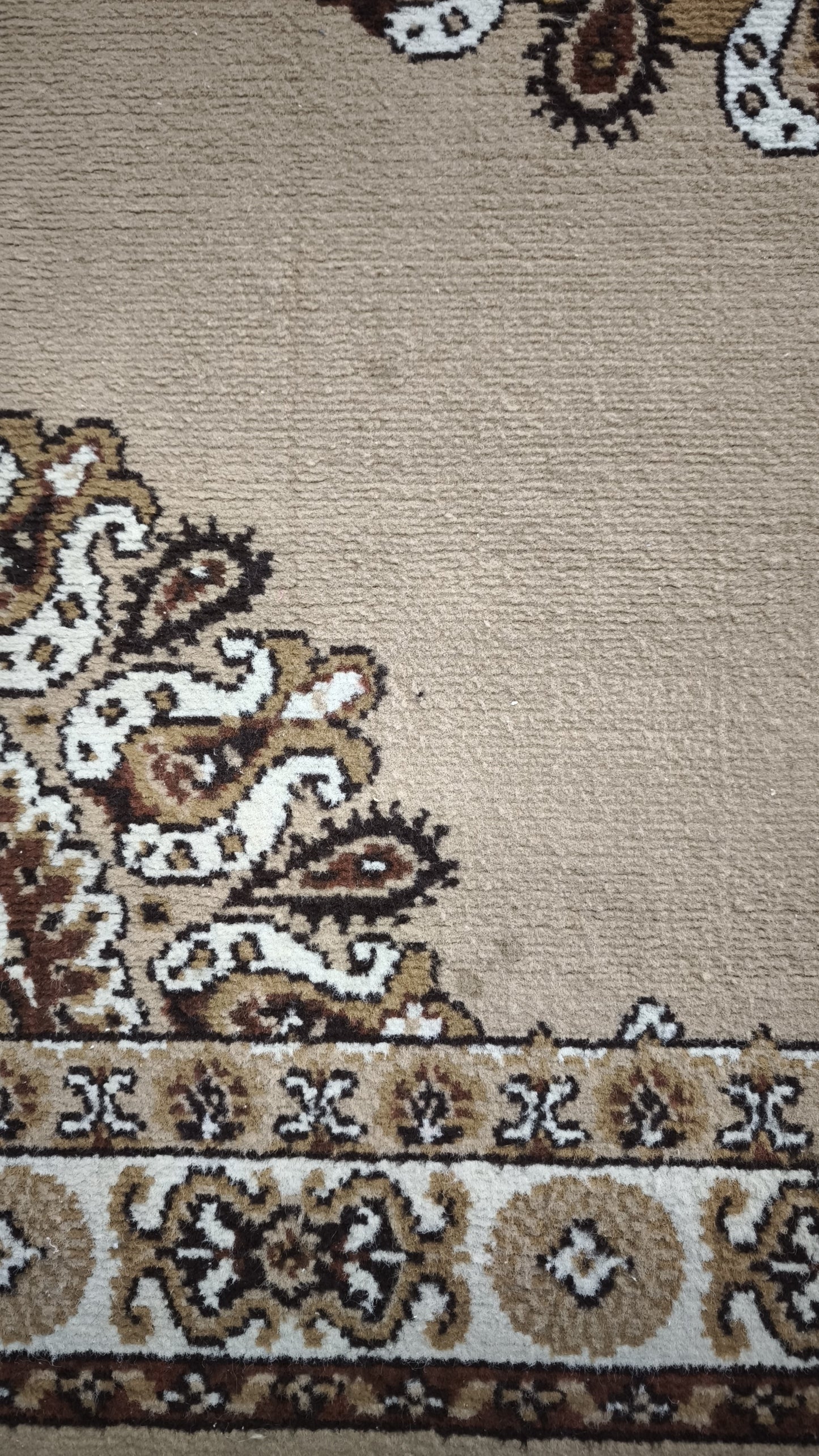 89443 Tappeto in fibra naturale beige e marrone 145cm x 220cm