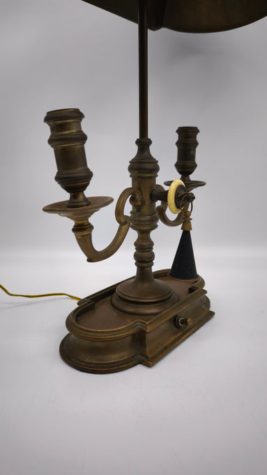 89470 Lampada da tavolo Bouillotte in ottone