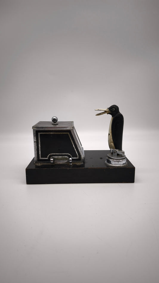 89495 Scatola dispenser Pik-a-Cig Penguin Lighter, Ronson, prima metà del '900