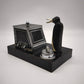 89495 Scatola dispenser Pik-a-Cig Penguin Lighter, Ronson, prima metà del '900