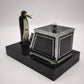 89495 Scatola dispenser Pik-a-Cig Penguin Lighter, Ronson, prima metà del '900
