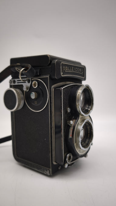 89060 Fotocamera biottica vintage Rolleicord con custodia
