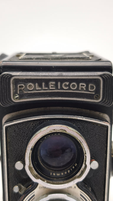 89060 Fotocamera biottica vintage Rolleicord con custodia