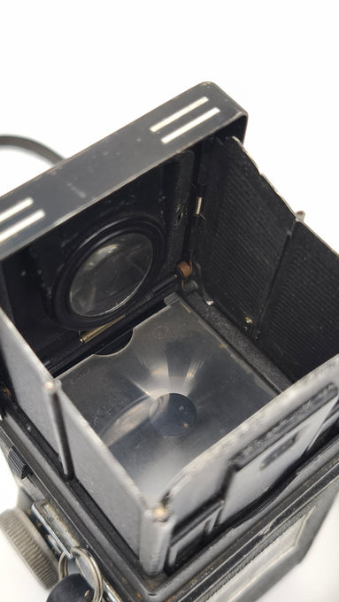 89060 Fotocamera biottica vintage Rolleicord con custodia