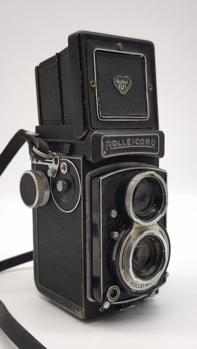89060 Fotocamera biottica vintage Rolleicord con custodia