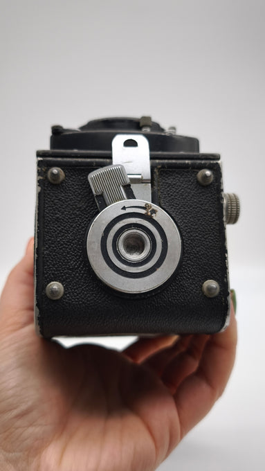 89060 Fotocamera biottica vintage Rolleicord con custodia