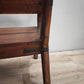 89519 Panchina etnica in legno massello con inserti in metallo lavorato