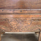 89518 Cassapanca etnica in legno massello con inserti in metallo lavorato