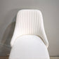 89585 Sgabello con struttura in metallo cromato e seduta bianca