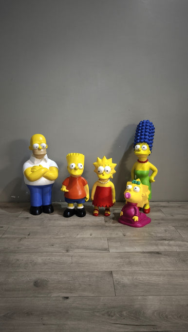 89599 Famiglia Simpson in resina