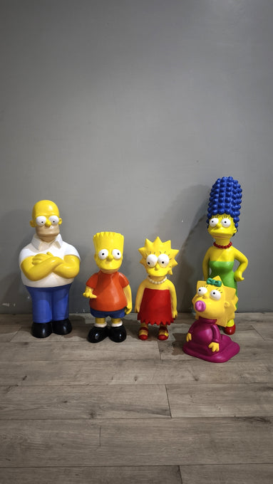 89599 Famiglia Simpson in resina