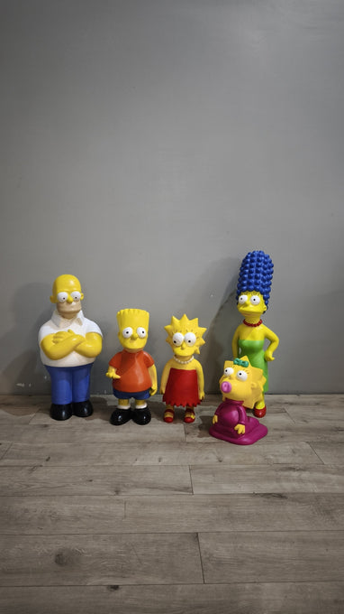 89599 Famiglia Simpson in resina