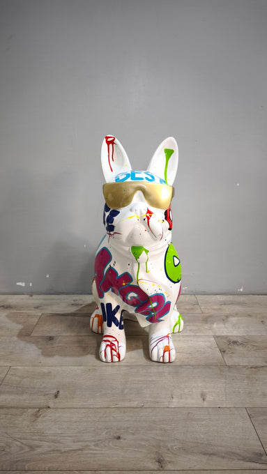 89605 Statua in resina Bulldog Writer