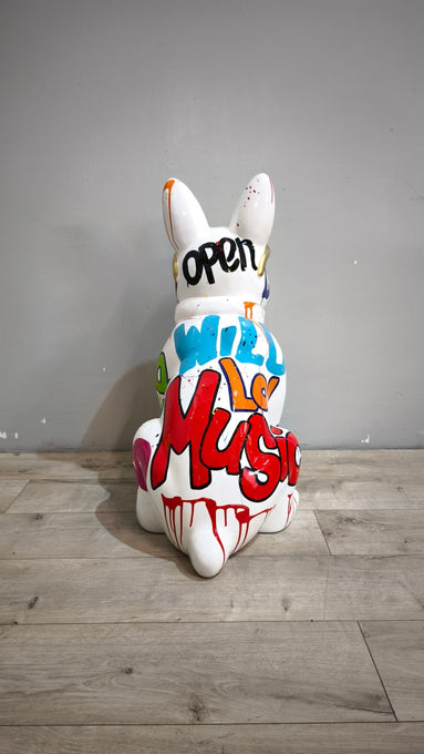 89605 Statua in resina Bulldog Writer