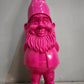 89618 Statua in resina gnomo dipinto rosa