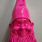 89618 Statua in resina gnomo dipinto rosa