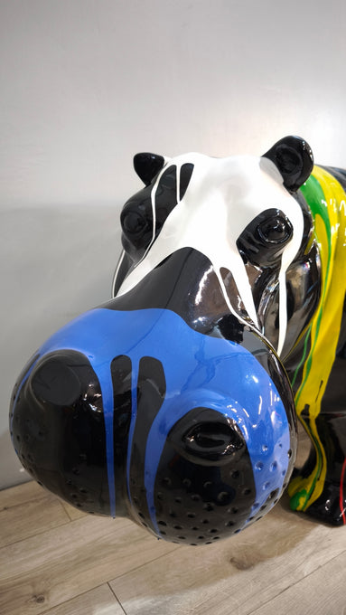 89615 Statua in resina ippopotamo