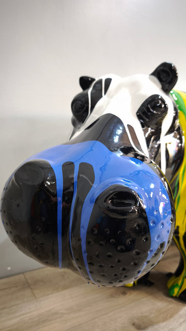 89615 Statua in resina ippopotamo