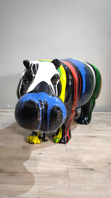 89615 Statua in resina ippopotamo