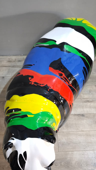 89615 Statua in resina ippopotamo