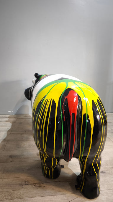 89615 Statua in resina ippopotamo