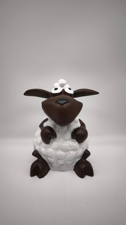 89624 Statua in resina pecora bianca
