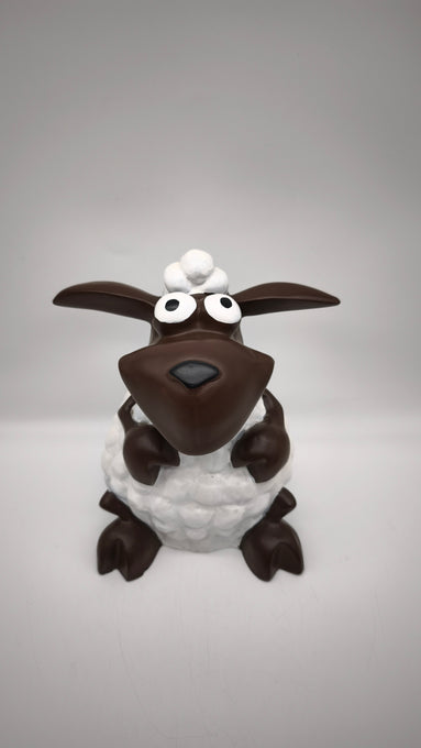 89624 Statua in resina pecora bianca